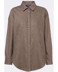 Max Mara - Wool Flannel Shirt - Lyst