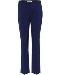 Diane von Furstenberg Hose aus einem Wollgemisch - Blau