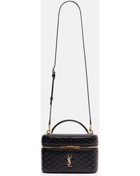 Saint Laurent - Gaby Large Leather Vanity Bag - Lyst