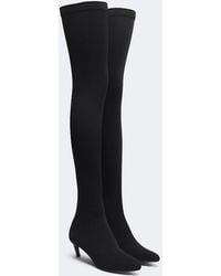 Victoria Beckham - Harlow Jersey Over-The-Knee Boots - Lyst