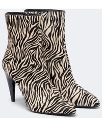 Isabel Marant - Jany Printed Calf Hair Ankle Boots - Lyst