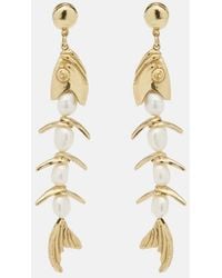 ALÉMAIS - Calypso Embellished Drop Earrings - Lyst