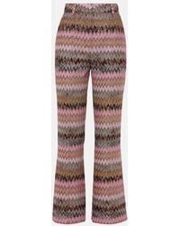 Missoni - Zig Zag Metallic Flared Pants - Lyst