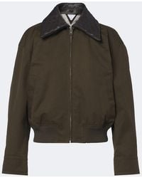 Bottega Veneta - Intrecciato Cotton Blouson Jacket - Lyst