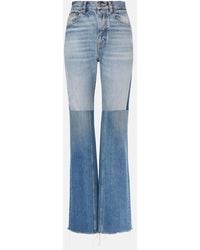 Chloé - Patchwork Flared Jeans - Lyst