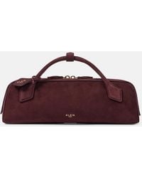 Alaïa - Le Teckel Suede Clutch - Lyst