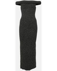 Totême - Off-shoulder Knit Maxi Dress - Lyst