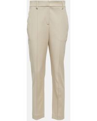 Brunello Cucinelli - Cotton-Blend Slim Pants - Lyst