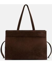 KHAITE - Crosby Suede Tote Bag - Lyst