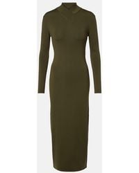 Tom Ford - Knitted Wool Midi Dress - Lyst