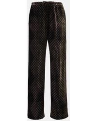 Dries Van Noten - Bedruckte Hose Aus Satin - Lyst