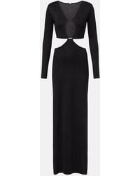SAME - Abito Lungo Con Cut-Out - Lyst