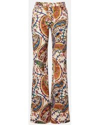 Etro - High-Rise Bootcut Jeans - Lyst