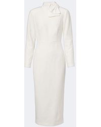 Roland Mouret - Ramie And Silk Jacquard Cocktail Dress - Lyst