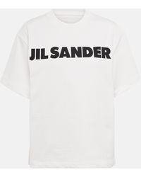 Jil Sander - Logo Oversized Cotton Jersey T-shirt - Lyst