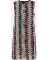 Missoni - Zigzag Lame Minidress - Lyst