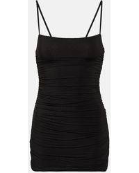 Wardrobe NYC - Ruched Jersey Minidress - Lyst