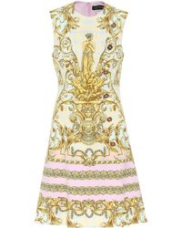 versace dress black and gold