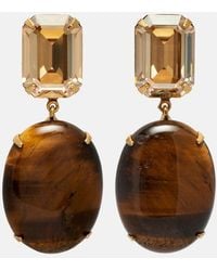 Jennifer Behr - Xiomara Embellished-Plated Earrings - Lyst
