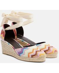 Missoni - Eva 60 Zigzag Lame Espadrille Wedges - Lyst
