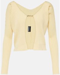 Jacquemus - La Maille Pralu Longue Ribbed-Knit Cardigan - Lyst