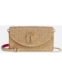Christian Louboutin - Loubi54 Metallic Leather Shoulder Bag - Lyst