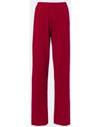 Extreme Cashmere - N°320 Rush Cashmere-Blend Wide-Leg Pants - Lyst