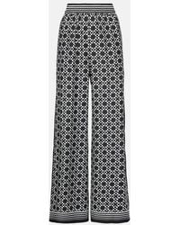 Jonathan Simkhai - Zuna Printed Wide-Leg Pants - Lyst