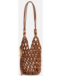 Saint Laurent - Cassandre Mini Wood Bucket Bag - Lyst