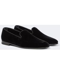 Manolo Blahnik - Mario Velvet Loafers - Lyst