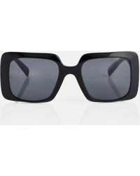Versace Gafas de sol de acetato cuadradas - Negro