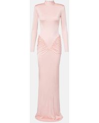 The New Arrivals Ilkyaz Ozel - Darja Gathered Jersey Gown - Lyst