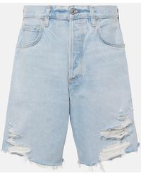 Citizens of Humanity - Shorts Ayla di jeans distressed - Lyst
