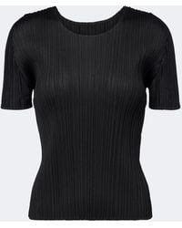 Pleats Please Issey Miyake - Basics Pleated Top - Lyst