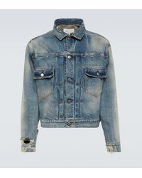 Maison Margiela - Giacca di jeans distressed - Lyst