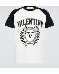 Valentino - Camiseta de algodon estampada - Lyst