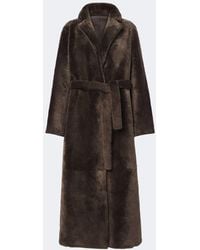 Yves Salomon - Reversible Shearling And Leather Coat - Lyst