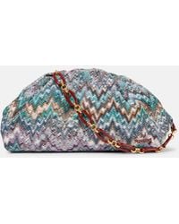 Missoni - Schultertasche Medium Aus Haekelstrick - Lyst