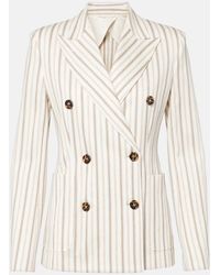 Max Mara - Pensile Cotton And Linen Blazer - Lyst