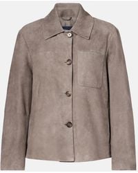 Max Mara - Suede Overshirt - Lyst