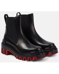Christian Louboutin - Marchacroche Dune Leather Ankle Boots - Lyst
