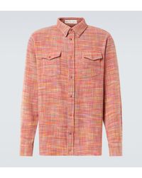 God's True Cashmere - Flower Space-Dyed Cashmere Shirt - Lyst