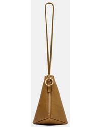 Calvin Klein - Solida Mini Leather Pouch With Strap - Lyst