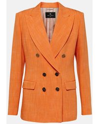 Etro - Double-breasted Blazer - Lyst