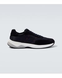 Kiton - Suede-Trimmed Sneakers - Lyst