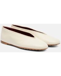 Bottega Veneta - Ballerinas Rosa Aus Leder - Lyst