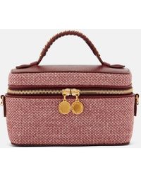 Stella McCartney - Falabella Raffia-Effect Vanity Bag - Lyst