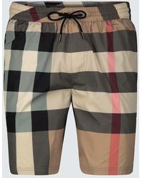 Burberry - Men's Guildes Vintage Check Swim Shorts - Lyst