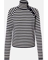 Max Mara - Paniere Striped Cashmere Turtleneck Top - Lyst
