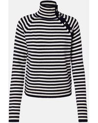 Max Mara - Paniere Striped Cashmere Turtleneck Top - Lyst